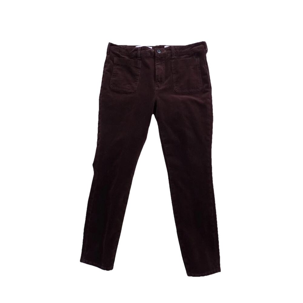 Anthropologie Pilcro and the Letterpress brown velvet jeans high rise skinny 31